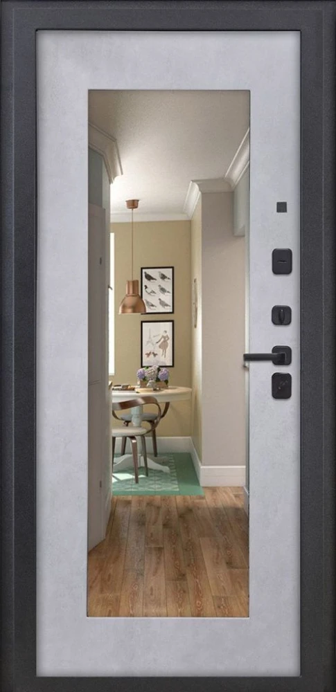 Входная дверь ДвериПРО Аура ФЛЗ-603 Бетон снежный DPRO222642 внутренняя сторона